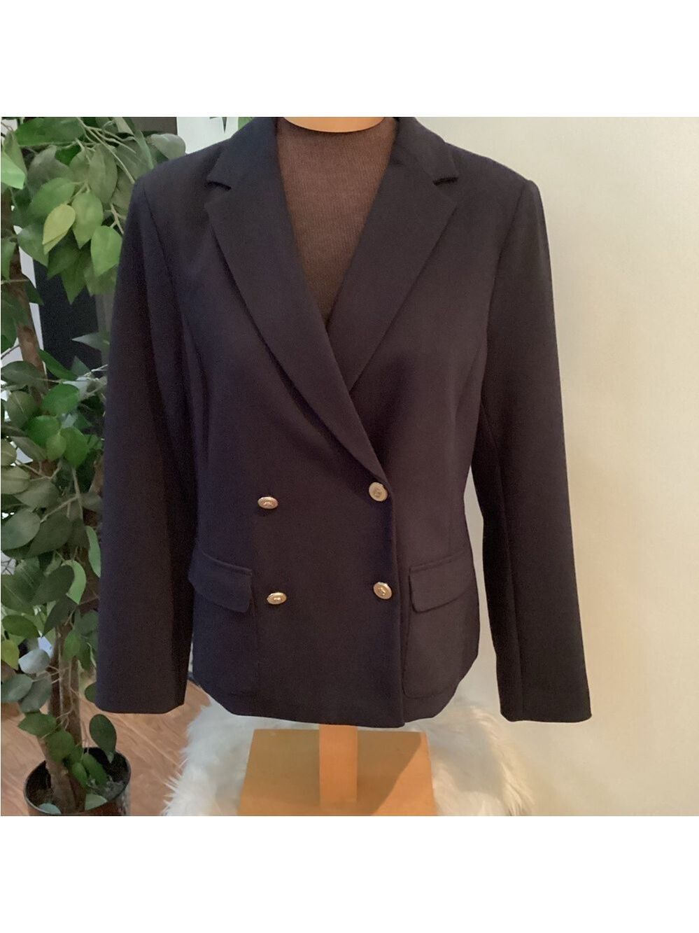 Charter Club Navy Blue wear to work blazer Woman’s size 10 fully lined